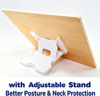 Montessori Busy Board with Adjustable Stand, Natural Wood Space-Theme Fun Sensory Activity Toys for 1-3 Year Old Baby Toddler Learning Skills