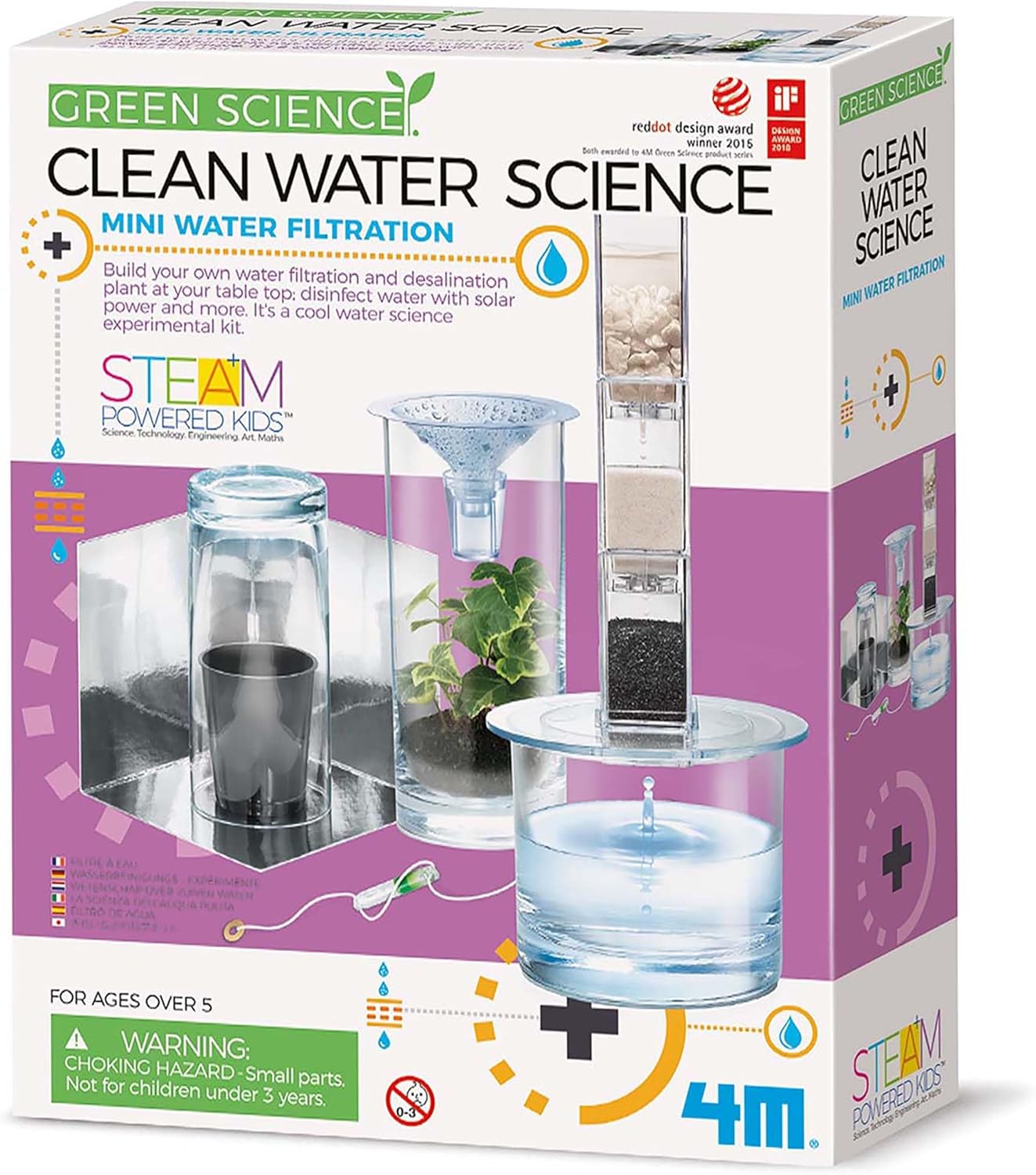 Clean Water Science - Climate Change, Global Warming, Lab - STEM Toys Educational Gift for Kids & Teens, Girls & Boys