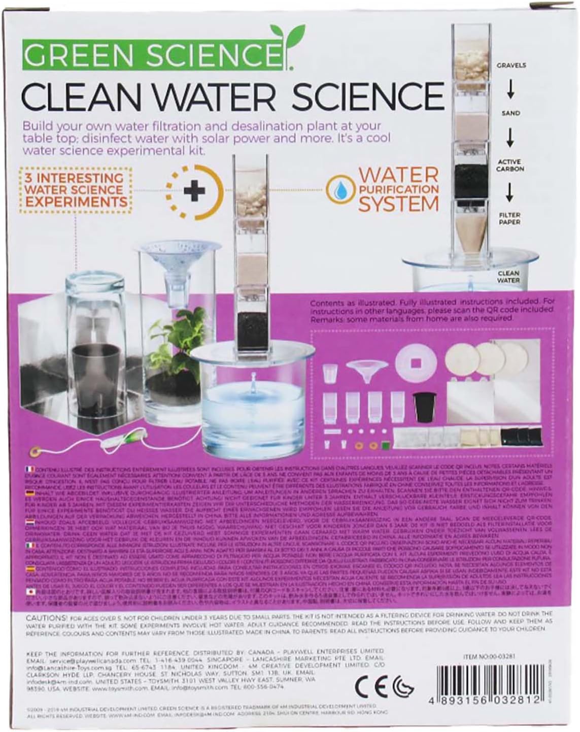Clean Water Science - Climate Change, Global Warming, Lab - STEM Toys Educational Gift for Kids & Teens, Girls & Boys