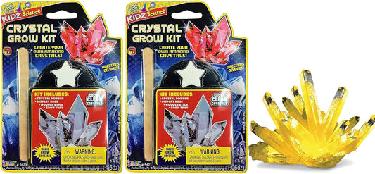Magic Grow a Crystal Kit ( 2 Sets) | Growing Crystals Science Kit Toys for Kids and Adults. Party Favors Supplies in Bulk. Plus 1 Sticker #5423-2s 2 Packs