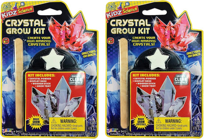 Magic Grow a Crystal Kit ( 2 Sets) | Growing Crystals Science Kit Toys for Kids and Adults. Party Favors Supplies in Bulk. Plus 1 Sticker #5423-2s 2 Packs