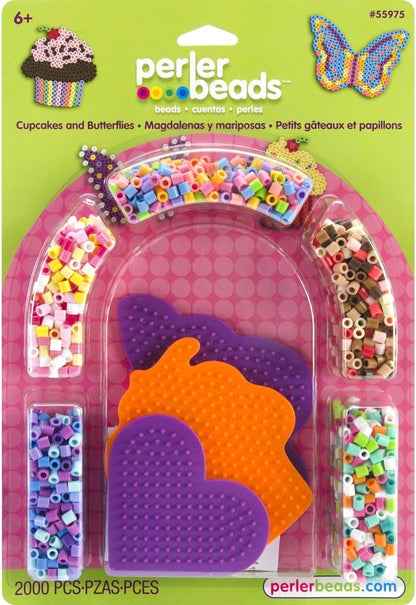 Beads Cupcakes and Butterflies Craft Kit for Kids, 2005 pcs