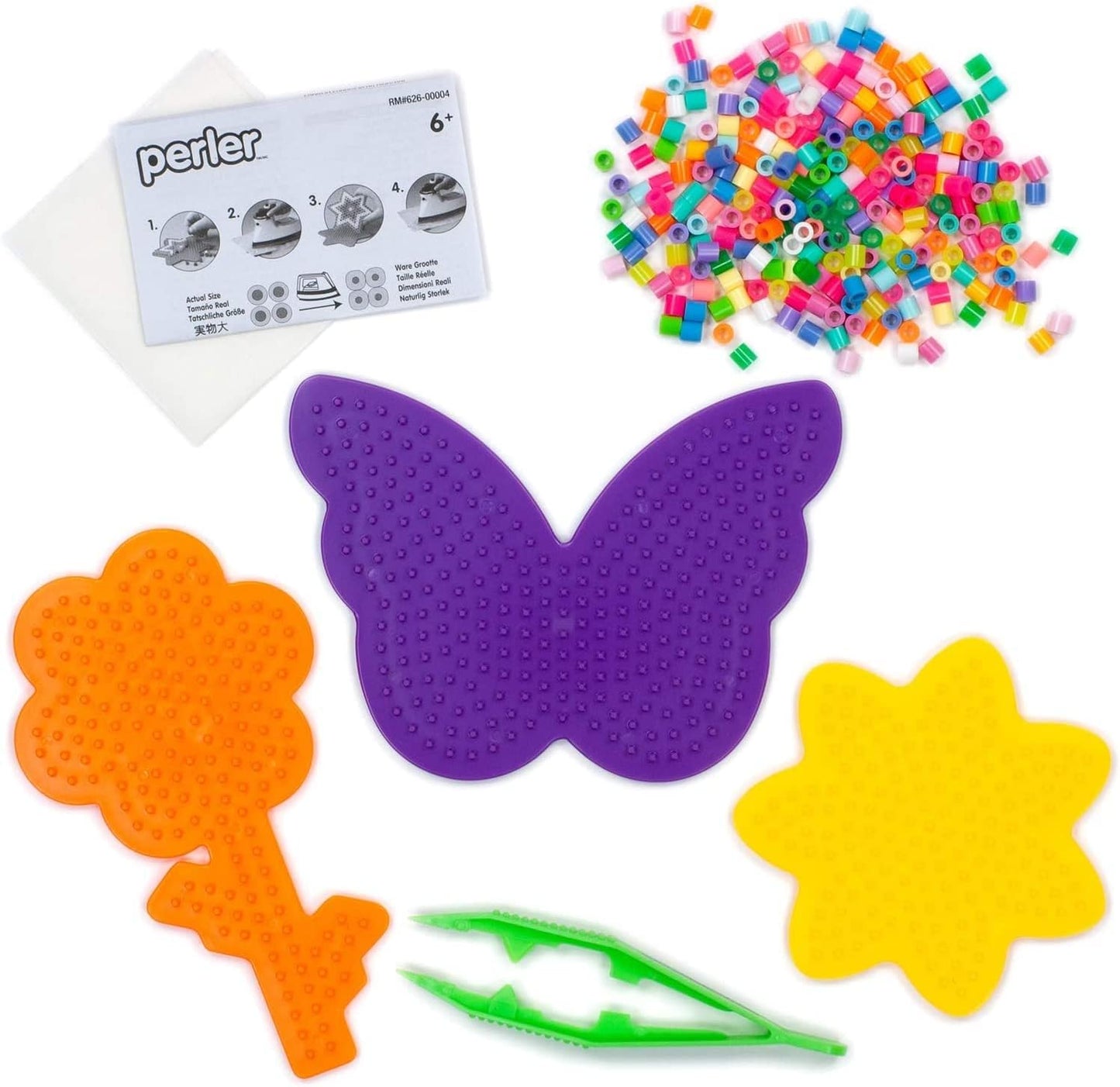 Beads Cupcakes and Butterflies Craft Kit for Kids, 2005 pcs