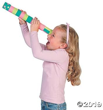 Fun Express DIY Paper Mache Telescopes Set of 12 - Pirate Toys for Kids 3-5 & 5-7 | Kids Telescope Craft Kit for Pirate Party Favors, Birthday Party Supplies & VBS 2026 Vacation Bible School Decor