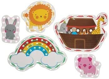 Playside Creations Noah's Ark Lacing Cards Craft Game - 10 Count - Makes 5 Cards