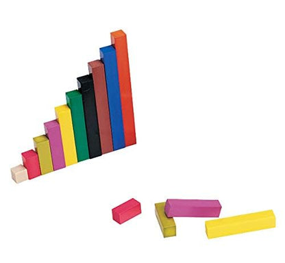 hand2mind Foam Cuisenaire Rods Introductory Set, Fraction Bars, Montessori Number Rods, Counting Blocks, Math Manipulatives, Math Teacher Supplies, Kindergarten Homeschool Supplies (Set of 74)