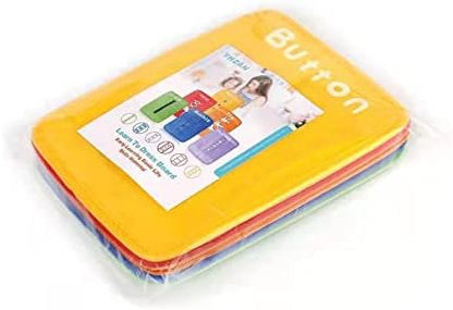 YHZAN Learn to Tie Your Shoes Dressing Board Montessori Mobile Sensory Board Travel Therapist Life Skills Development Toy - Zip,Button,Snap,Buckle,Lace & Tie for Preschool Toddler 2-8 Years Old