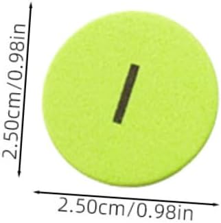 jojofuny 300Pcs Eva Disks Bright Colored Place Value Disks for Math Learning and Counting Activities Portable Educational Manipulatives for Early Math Skills
