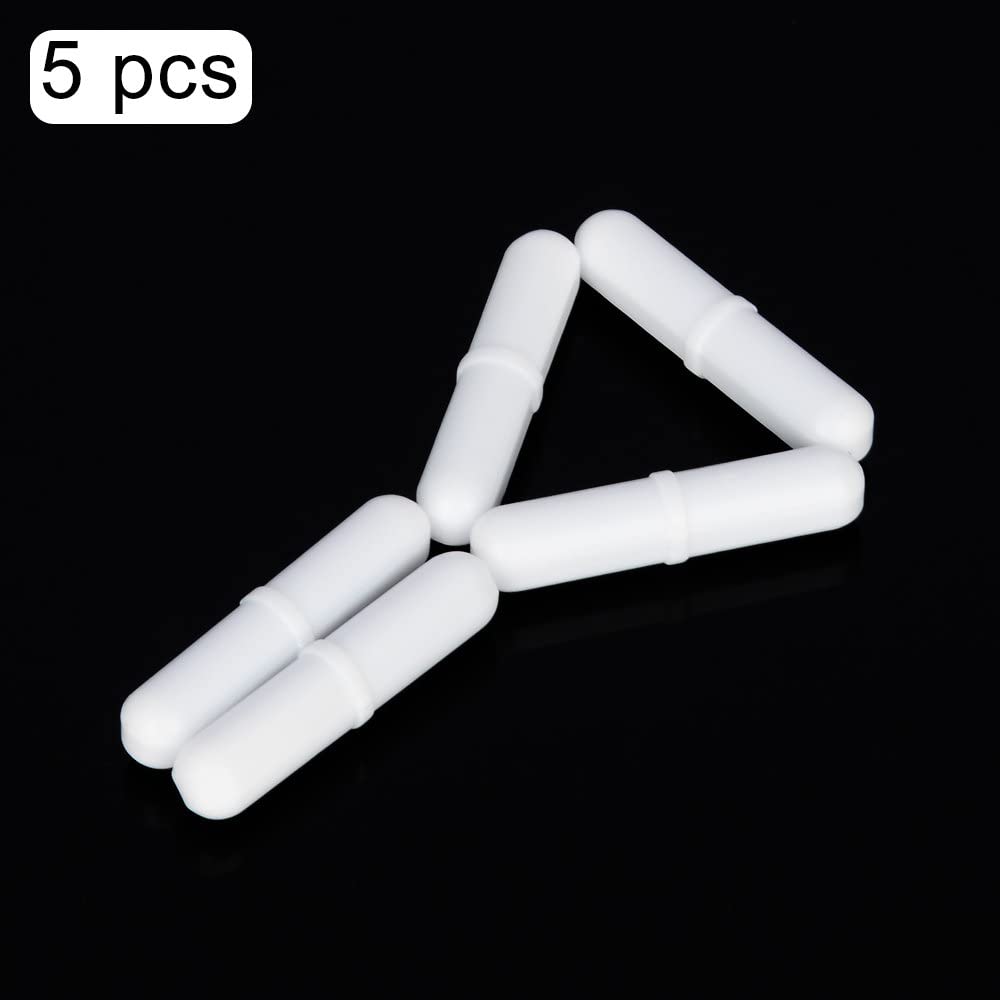 stonylab Magnetic Stir Bars, 30 mm PTFE-Coated Mixing Bars for Laboratory Stir Plate, 5-Pack