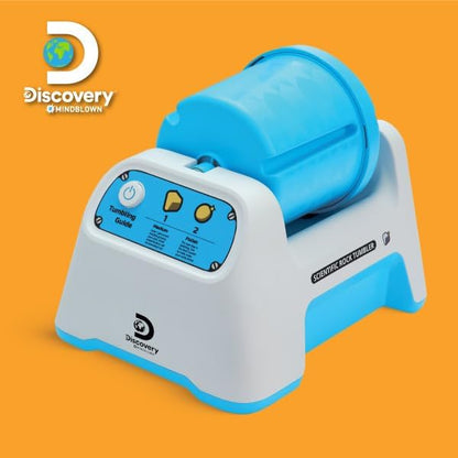 Discovery™ Rock Tumbler Starter Kit – Stone Polishing Set with Rocks, Grit, Gem Case| STEM Science Project Kit for Kids & Beginners| Cool Toy for Boys & Girls Ages 8+