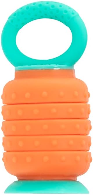 KRUMPLES Plungy Blue Sensory Suction Toy for Ages 10M+ | BPA-Free Silicone Fidget | Promotes Fine Motor Skills | Dishwasher Safe | Ideal Baby and Toddler Gift | Fun for All Ages