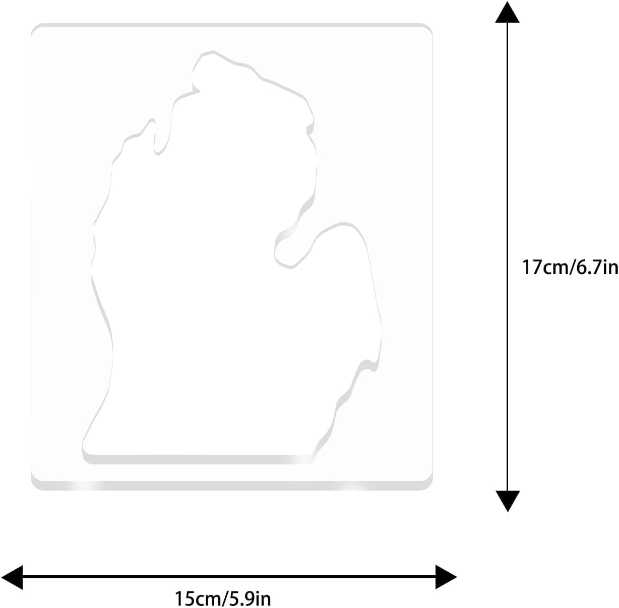 State of United States Router Templates, America Acrylic Router Inlay Template for Woodworking, Template Jig Woodworking Craft Tracing Guide Tool (State of Texas)