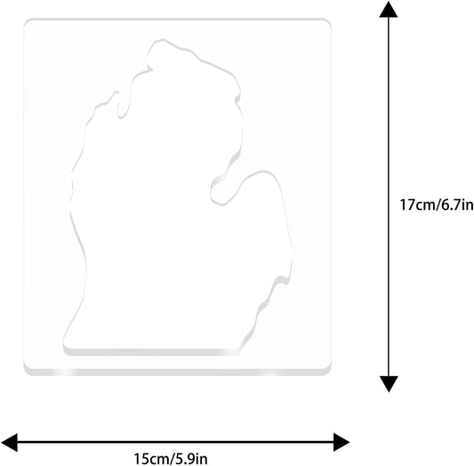 State of United States Router Templates, America Acrylic Router Inlay Template for Woodworking, Template Jig Woodworking Craft Tracing Guide Tool (State of Texas)