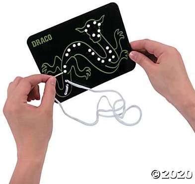 Lacing Constellation Cards - 24 Pieces - Educational and Learning Activities for Kids
