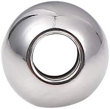 BEADIA Stainless Steel Spacer Beads 3x2.5mm Round Loose Charm Caps Beads for DIY Jewelry Making 100pcs with 1mm Hole