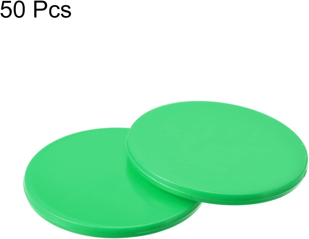 MECCANIXITY Small Plastic Learning Counters Disks Chip Bingo Chip Counting Discs Markers 24mm/0.94 Inch for Math Practice Red, Pack of 50