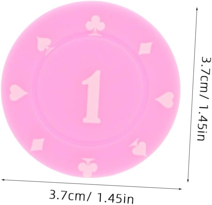 Toddmomy 100pcs Counting Chips for Games Game for Math Counting Sorting Rewards for Boys and Girls Learning Mahjong Poker Chip Props