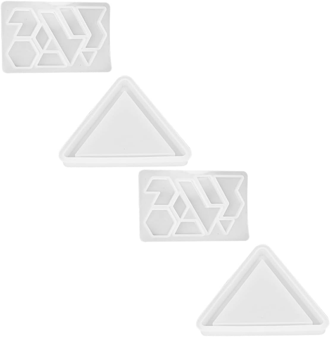 Chocolate Puzzle Game Silicone Casting Tangram Puzzle Jigsaw DIY Resin 2 Sets Silicone Candy Molds Baking