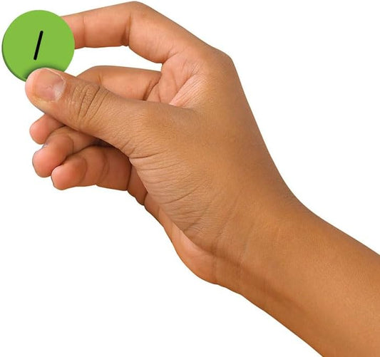 EAI Education QuietShape® Foam Place Value Disks Thousandths to Ones: Set of 120