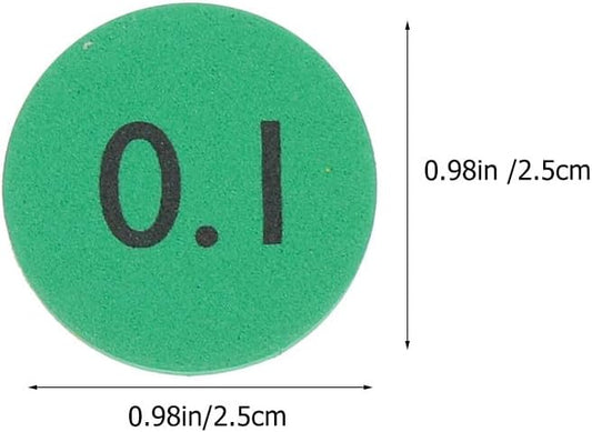 NUOBESTY 600pcs Colored Place Value Disks Educational Math Manipulatives Eva Learning Toys for Classroom and Home Use