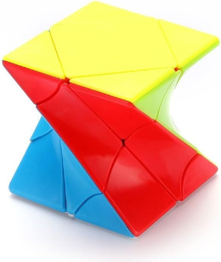 Cube Twist 3x3 Stickerelss Speed Cube Vivid Color Magic Puzzle Toys Puzzle Boxes (Twist 3rd Order Puzzle Boxes)