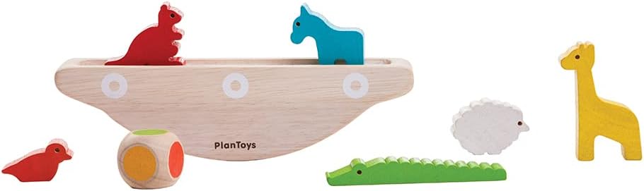 PlanToys® Balancing Cactus | Montessori Wooden Toy for Toddlers | STEM Game for Fine Motor Skills, Logic & Coordination | Eco-Friendly Educational Toy for Kids Ages 3+