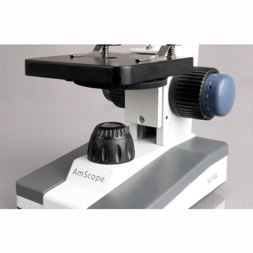 AmScope M150C / M150C-I 40X-1000X All-Metal Optical Glass Lenses Cordless LED Student Biological Compound Microscope