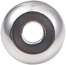 BEADIA Stainless Steel Spacer Beads 3x2.5mm Round Loose Charm Caps Beads for DIY Jewelry Making 100pcs with 1mm Hole