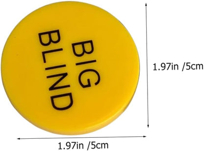 SAFIGLE 4 Sets Big and Small Blind Banker Code Texas Holdem Game Chips Bingo Game Tokens Bingo Game Supplies