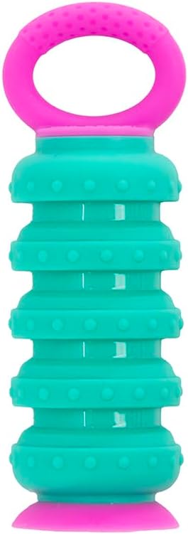 KRUMPLES Plungy Blue Sensory Suction Toy for Ages 10M+ | BPA-Free Silicone Fidget | Promotes Fine Motor Skills | Dishwasher Safe | Ideal Baby and Toddler Gift | Fun for All Ages