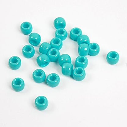 JOLLY STORE Crafts - Pony Beads, Easy-to-Use Reusable Jewelry-Making/Bracelet Beads for Art, Craft Decorations & More, 9 x 6 mm, Crafted in The USA, Opaque Tan, 500 pcs (Pack of 1)