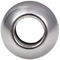 BEADIA Stainless Steel Spacer Beads 3x2.5mm Round Loose Charm Caps Beads for DIY Jewelry Making 100pcs with 1mm Hole