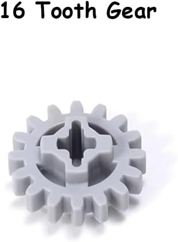16PCS MOC Technical Gears Pack Compatible with Stnadard Building Block Assortment Kit 8/16/24/40 Tooth Gear