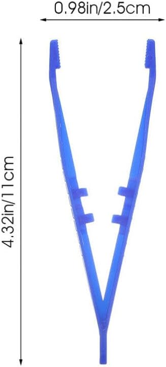 Plastic T- for kids 20pcs Forceps Craft T- Sensory Play Kids Tongs Tweezer Preschool Science Toddler Fine Motor Skill