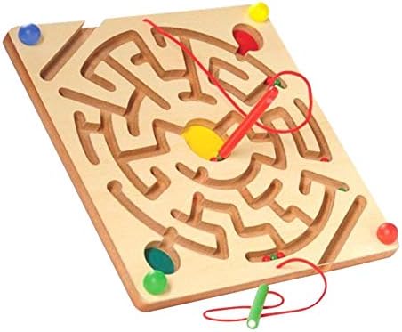 Magnetic Maze Board - Wood with Acrylic Top - 12 x 12 in