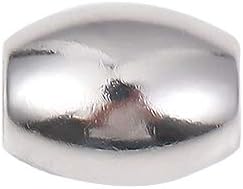 BEADIA Stainless Steel Spacer Beads 3x2.5mm Round Loose Charm Caps Beads for DIY Jewelry Making 100pcs with 1mm Hole