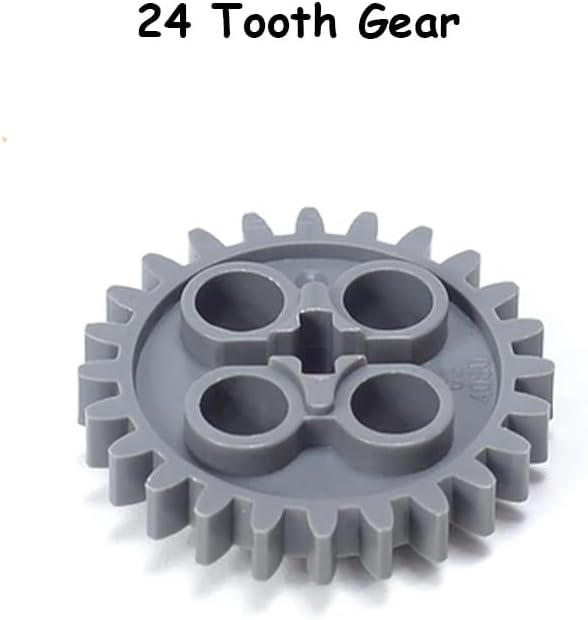 16PCS MOC Technical Gears Pack Compatible with Stnadard Building Block Assortment Kit 8/16/24/40 Tooth Gear