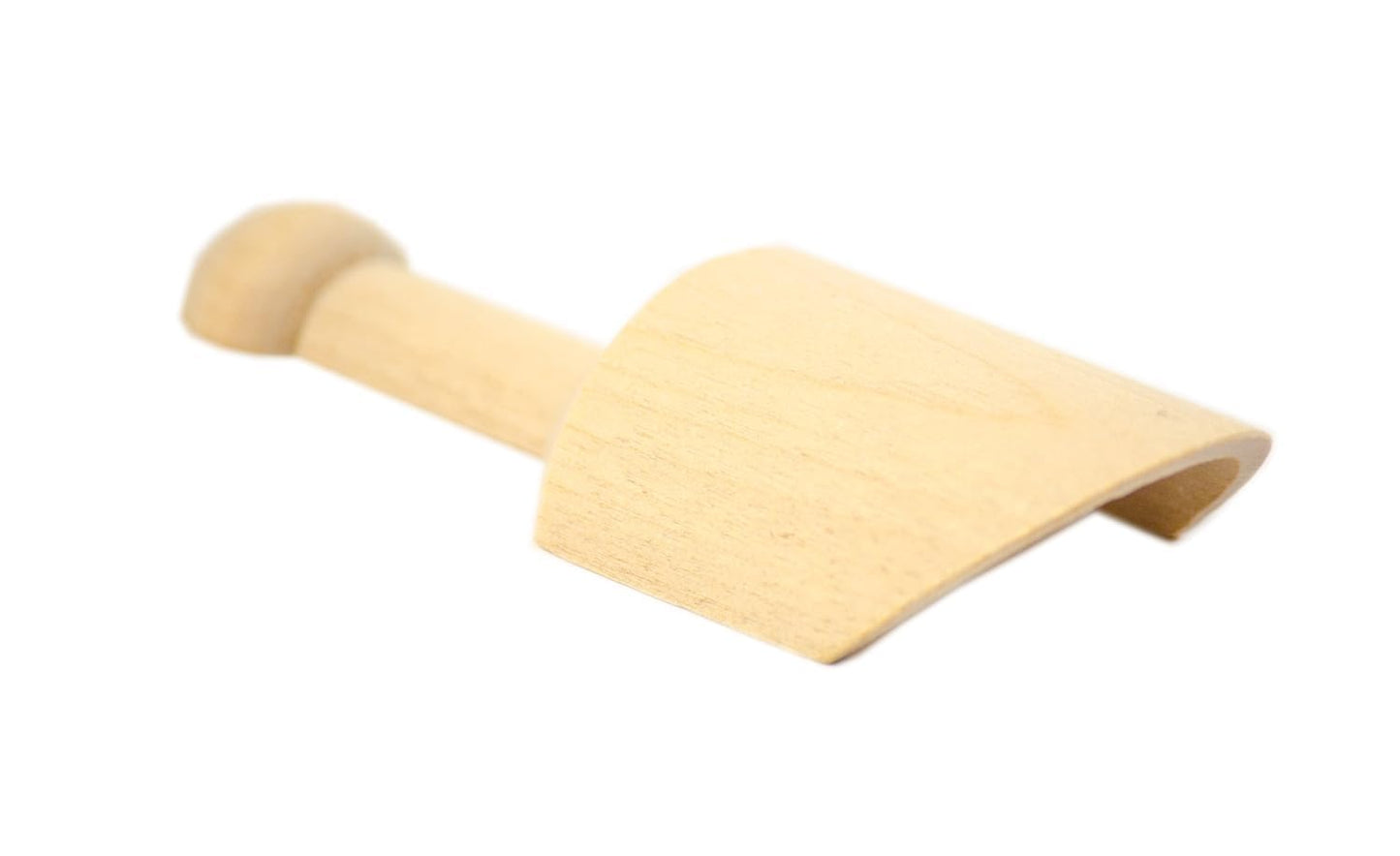 Perfectware PW Scoop 4-10 Mini Wooden Scoops, 0.25" Height, 0.25" Width, 4" Length (Pack of 10), Small,Beige