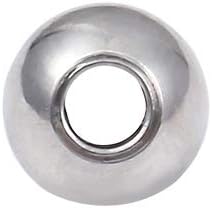 BEADIA Stainless Steel Spacer Beads 3x2.5mm Round Loose Charm Caps Beads for DIY Jewelry Making 100pcs with 1mm Hole