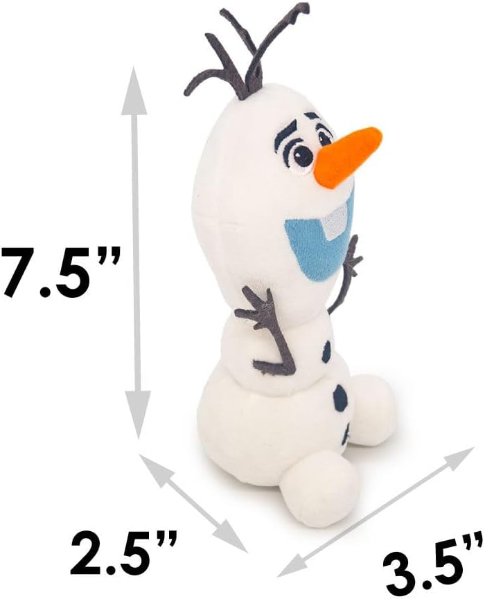 Buckle-Down Disney Dog Toy Frozen Olaf Surprised Sitting Pose Pet Toy Plush