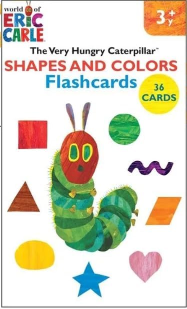 World of Eric Carle Early Learning Flash Cards - Shapes and Colors for 3+ - 36 Count