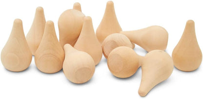 Grapat-Style Raindrop 1-5/8-inch, Pack of 10 Sensory Bin Filler for Open Ended Play, Education Supplies/Craft Supplies, by Woodpeckers