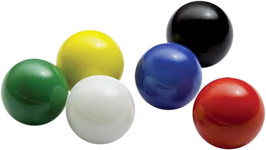 Mega Game Replacment Marbles 14mm -Solid Glass-60 Pieces - Chinese Checkers, Crafting (Multi)