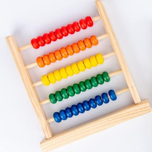Sealive Wooden Counting Toy - 50 Beads Abacus for Kids Math, Cartoon Giraffe Counters for Kids, Counting Toys for Preschool Learning & Development, Develops Coordination, Motor Skills