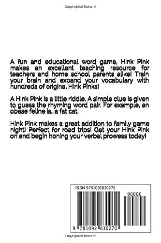 The Original Hink Pink: A Game of Rhyming Riddles