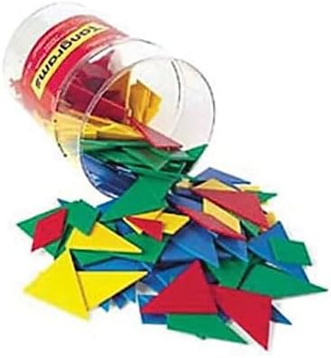Learning Resources Classpack Tangrams, Math Manipulative, Geometric Shapes, Puzzle, 4 Colors, Ages 5+