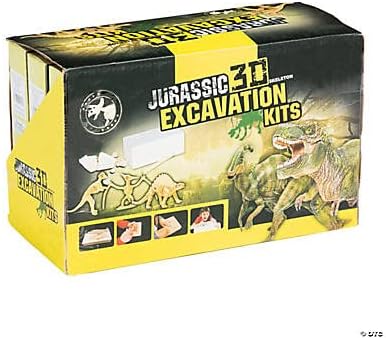 Fun Express Dino Excavation Kits - 36 Total Dig Up Toys - Dinosaur Party Favors, Gifts and Handouts