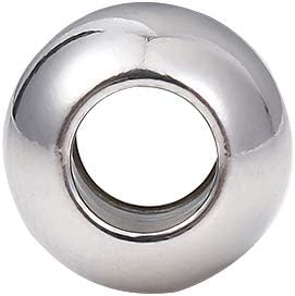 BEADIA Stainless Steel Spacer Beads 3x2.5mm Round Loose Charm Caps Beads for DIY Jewelry Making 100pcs with 1mm Hole