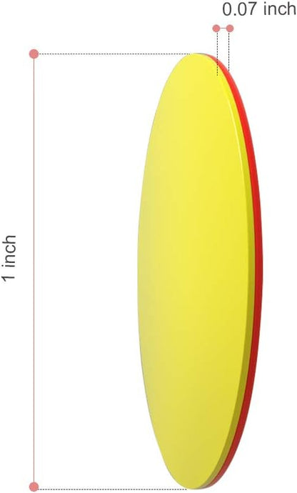 TOMMYHOME Plastic Two-Color Counter,Red/Yellow,Educational Equipment, Math Classroom Supplies, let Children Learn Mathematics Better(Pack of 200)