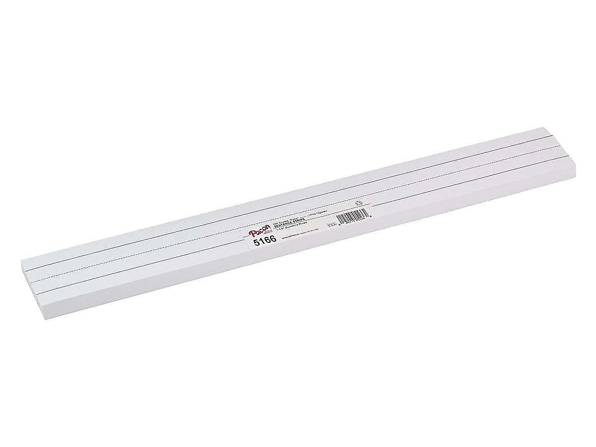 Pacon Sentence Strips, 3"""" x 24"""", White Tagboard, Pack Of 100